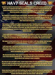 Navy SEAL Creed / Ethos - Operation Military Kids