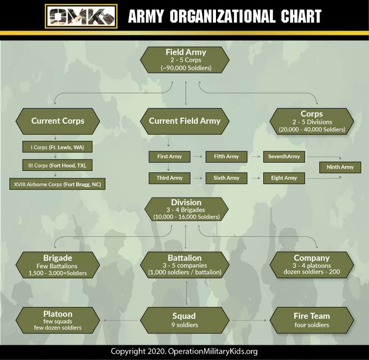 Platoon Size How The US Army Is Organized Operation Military Kids