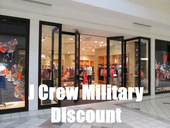 j crew military discount